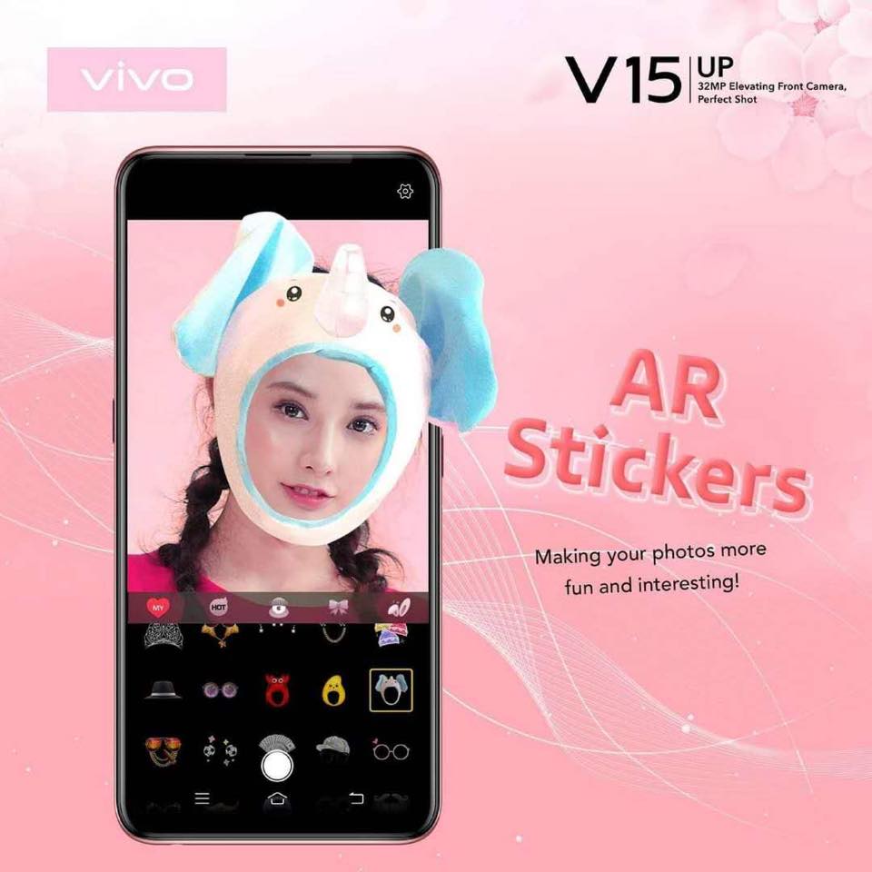 công nghệ ar sticker trên điện thoại vivo v15