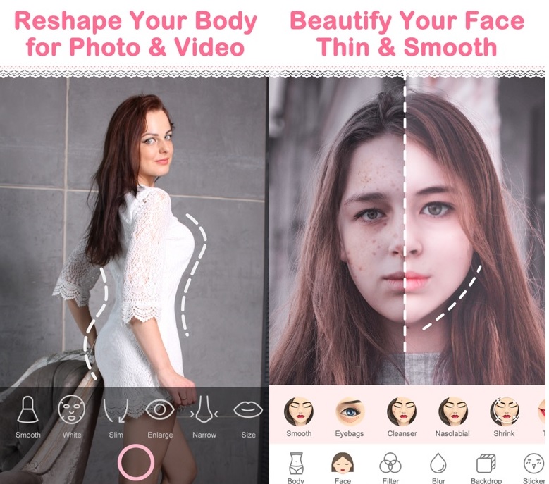 Có những tính năng nào trên app chỉnh ảnh khuôn mặt đẹp?
